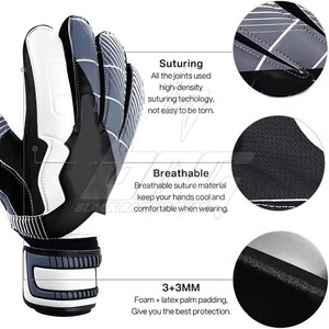 Adult Professional Goalkeeper Gloves Custom Soccer Goalkeeper Gloves Customized High Grip German Latex Palm Football Goalkeeper - Product Image 3