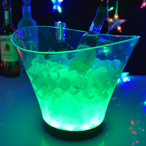 Hielera Eléctrica Recargable LED <span class=keywords><strong>de</strong></span> 6L, Acrílico Transparente, PS (Poliestireno), para Botellas <span class=keywords><strong>de</strong></span> Cerveza y Vino, para Discotecas y Campamentos - Product Image 3