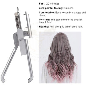 Kit de machine à extensions capillaires 6D, kit pistolet à extensions capillaires 6D, extensions capillaires 6D en cheveux humains véritables, 1ère génération d'extensions capillaires 6D - Product Image 5
