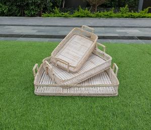 Bandeja de bambú natural más vendida para juegos de vajilla para el hogar y la cocina 100% material de bambú con la mejor calidad hecho en Vietnam - Product Image 4