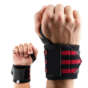 Bandes de maintien réglables pour poignets de sport, les plus vendues, avec logo personnalisé imprimé, faible MOQ, en polyester et nylon respirant, fermeture auto-agrippante pour - Product Image 1