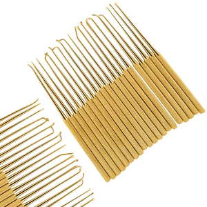 Juego de Microdisectores Rhoton de 20 Piezas, Instrumentos de Neurocirugía Recubiertos en Oro, Nuevos con Certificación CE - Product Image 2