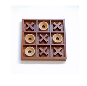 Classical Game Educational Toys Wood Tic Tac Toe Game Playing Standard Product Unique Design Home Decorative Item - Product Image 3
