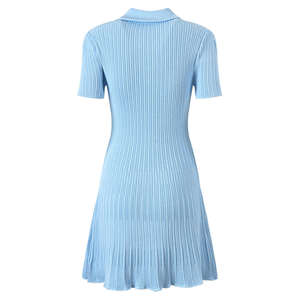 Robe Polo Classique en Piqué pour Femme - Tenue Estivale Sportive - Vêtement Féminin Personnalisable avec Bordure Contrastante - Product Image 2