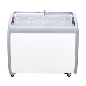 Congelatore Espositore Commerciale per Gelato da 9.3 Cu.ft con Coperchio in Vetro e Congelamento Profondo per Ristoranti e Gelaterie - Product Image 1