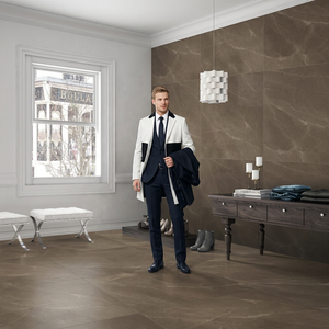 Vista: 48x48 pulgadas (120x120cm) Bottochino Marfil Cerámica Pared Losa de mármol-Azulejos de porcelana para pisos esmaltados pulidos, 1200x1200mm - Product Image 2