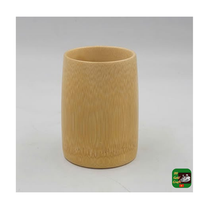 Vaso de Bambú 100% Natural, Ecológico y Hecho a Mano, Reutilizable para Fiestas, Taza Cilíndrica de Bambú Reutilizable para Té, Café y Bebidas - Product Image 2
