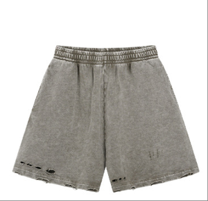 Shorts en molleton éponge élastique personnalisés pour homme, style décontracté, avec poches, en coton, pour l'été et l'entraînement sportif - Product Image 3