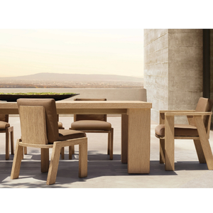 Mesa rectangular de madera de teca con un estilo moderno y sencillo, adecuada para uso en exteriores, de buena calidad y duradera. - Product Image 6