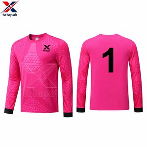 Cheap Customized High Quality Heat-<b>Transfer</b> Printing Quick Dry Football Goalie Uniforms Sports Wear Pink Shirt Polyester - Product Image 4