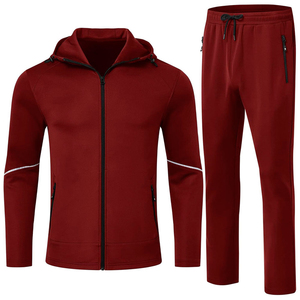 Survêtement zippé en molleton 100 % coton respirant, nouvelle collection sportswear hiver, haute performance, 320 GSM, personnalisable, faible MOQ - Product Image 5