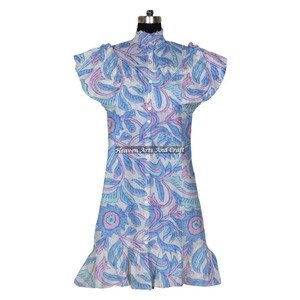 Vestido bohemio estampado para mujer, vestido hippie boho gitano, vestido de fiesta para mujer, vestido de algodón en capas - Product Image 3