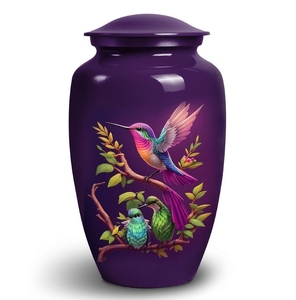 Monochrome Winter Landscape Cremation <b>Casket</b> Solid Metal Snow Forest Remembrance <b>Ash</b> Storage Urn Factory - Product Image 4