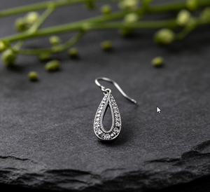 Boucles d'oreilles en argent avec pierres précieuses en zircone cubique de luxe Art Palace pour femmes - Product Image 1