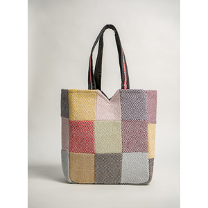 Bolsa de Lona de Algodón con Cierre de Cremallera, Diseño a Cuadros, Logotipo Personalizado, OEM, ODM, Venta al Por Mayor - Product Image 1