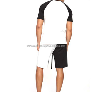 Customized logo Design High Quality Embroidery Printed Round Neck Men T Shirt and Short <b>Set</b> Custom Cotton Material Quick Dry <b>Set</b> - Product Image 6