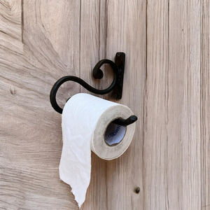 Hand Forged Iron <b>Toilet</b> Paper <b>Holder</b> Rustic Farmhouse Bath Decor <b>Wall</b> <b>Mounted</b> <b>Toilet</b> <b>Roll</b> <b>Holder</b> Handmade Iron Tissue Dispenser - Product Image 3