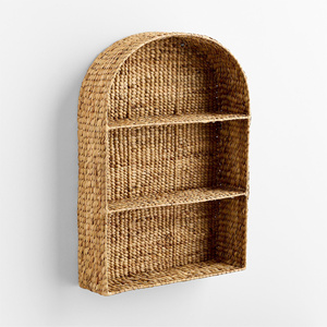 Estantería Arqueada de Jacinto de Agua para Niños, con Dos Estantes, Hecha a Mano, Tejida, para Decoración de Habitación Infantil - Product Image 2