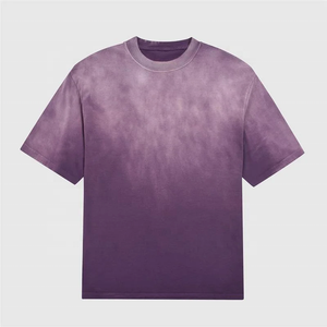 Camisetas Personalizadas Extra Grandes para Hombre, Estilo Casual Vintage, de Algodón Grueso, Lavado Ácido, Efecto Desgastado por el Sol, de Alta Calidad y Ecológicas - Product Image 2