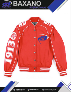 Delta |   Sigma |   Chaqueta de Carreras Theta Sorority para Motociclistas, Chaqueta de Carreras con Logotipo Bordado Personalizado para Hombres - Product Image 6