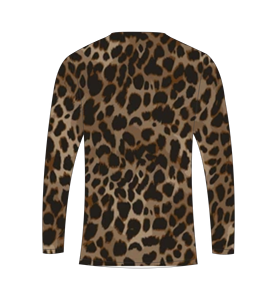 T-shirt à manches longues pour homme, imprimé léopard par sublimation, pour la chasse, la pêche, les sports athlétiques et l'entraînement. - Product Image 6