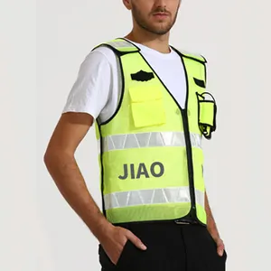 Weisian Reflective Clothing Yellow Mesh Hot Pressed Vest Road Safety Reflective Clothing Vest ECOLIFE