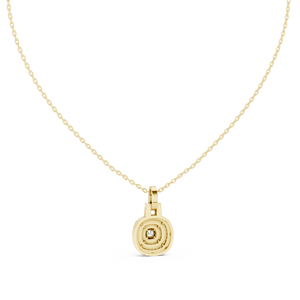 Collar con Colgante de Diamante Cultivado en Laboratorio con Corte Cojín de Lujo en Oro Amarillo de 10K, con Múltiples Haloes en Racimo, Chapado en Oro Blanco y Oro Rosa - Product Image 4