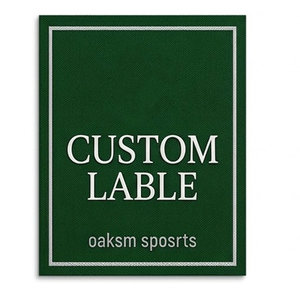Étiquettes de col en tissu tissé pliées au centre, écologiques et personnalisées, étiquettes principales, étiquettes d'entretien et de taille pour la fabrication de vêtements streetwear et de vêtements de sport - Product Image 1