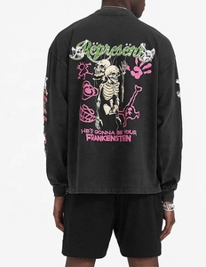 Sudadera Motley Crue de Manga Larga y Cuello Redondo, Diseño Estampado Vintage, Sudadera Negra de Algodón para Hombre, Estilo Otoñal - Product Image 4