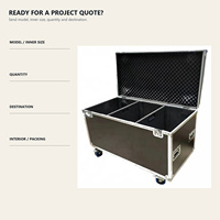 Valise de transport professionnelle sur mesure pour câbles et accessoires, avec séparateurs et roues de 4 pouces
