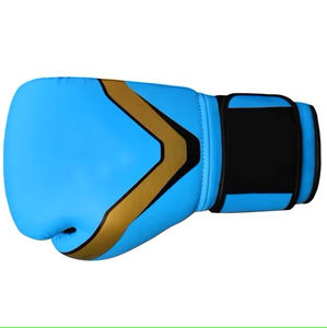 Guantes de Boxeo Profesionales de Cuero Brillante Duradero de Alta Calidad con Logotipo Personalizado OEM, con Agarres para las Manos, para Entrenamiento, 8-14 oz - Product Image 4