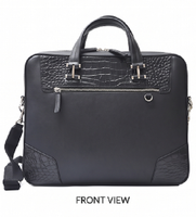 Gravs Genuine Leather Men's Vintage Laptop Briefcase Professional Business Messenger Bag Summer Large Capacity Lightweight