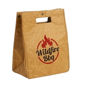 Wildfire <b>BBQ</b> Insulated Lunch Bag - Reusable Tyvek Paper Bag Style - Waterproof Thermal Cooler for Office, Picnic & <b>BBQ</b> - Product Image 1