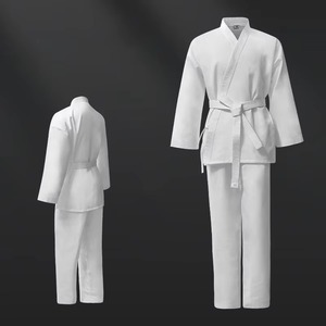 Conjuntos de Uniformes de Jiu Jitsu Brasileño para Adultos Unisex, Ligeros, Transpirables y Duraderos, de Poliéster/Algodón, para Entrenamiento de Artes Marciales - Product Image 5