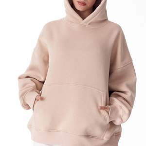 Sweat à capuche épais pour femme, style streetwear, unisexe, vente en gros, OEM, collection automne - Product Image 1