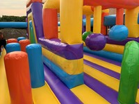 Parc de trampolines commercial gonflable géant en PVC durable, château gonflable personnalisé, aire de jeux gonflable, amusement