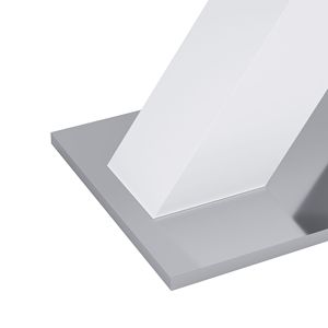 Tavolo da Pranzo Moderno Quadrato Bianco con Piano Allungabile, Gambe a X in MDF e Base in Metallo, Comodo ed Elegante - Product Image 3