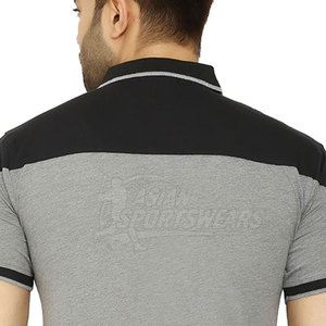 เสื้อยืดโปโลผ้าฝ้ายลำลองระบายอากาศสำหรับผู้ชายเสื้อยืดแบบกำหนดเองสำหรับฤดูร้อน - Product Image 4