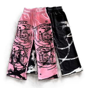 Sweatpants vintage streetwear premium pour hommes, femmes, enfants, unisexe, 100% coton molletonné, imprimé à l'écran, printemps, été, hiver - Product Image 1