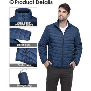 Veste matelassée pour homme sur mesure, résistante à l'eau, légère, pour l'hiver, le voyage, le ski, les activités de plein air, avec poches zippées - Product Image 5