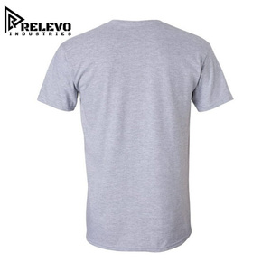 เสื้อยืดคอกลมแขนสั้นผ้าฝ้ายสีเทาสำหรับทุกเพศ ทรงปกติ ผ้าเจอร์ซีย์ลำลอง สีพื้น เสื้อยืดลำลองสีเทาสำหรับออกกำลังกาย - Product Image 3