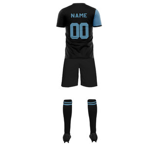 Custom Sublimation Soccer Shirts Breathable Soccer Uniform Sets Quick Dry Football T-shirts Soccer Kits With Pockets For <b>Men's</b> - Product Image 3