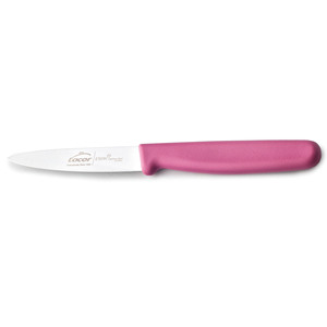 Coltello da cucina Lacor Etern 8 cm in acciaio inossidabile con manico magenta - Product Image 1