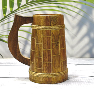 Handcrafted Natural Wooden Mug for Tea, Coffee & Beer – Eco Friendly <b>Reusable</b> Drinking <b>Cup</b> - Product Image 1