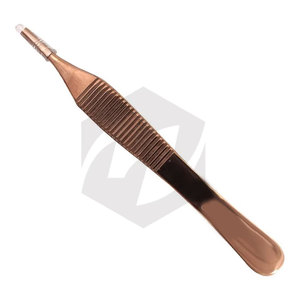 Pinces chirurgicales premium 4 3/4" avec 7x7 dents, en acier inoxydable rose gold, instruments médicaux, prix de gros - Product Image 3