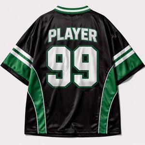 Maillot de football oversize pour homme, streetwear, imprimé graphique, t-shirt de sport personnalisé en polyester - Product Image 2