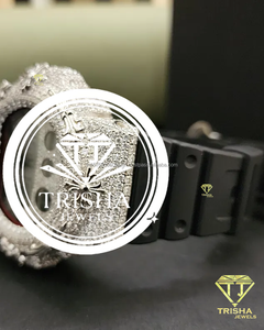 Premium Fully Iced VVS Moissanite <b>Diamond</b> Digital <b>Watch</b> In 925 Sterling Silver Luxury Hip Hop Timepiece - Product Image 2