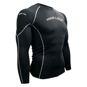 Camiseta de compresión Dry-Fit de manga larga para adultos, sin Gi, para MMA, BJJ, Grappling, Artes Marciales, 240g, personalizable - Product Image 4