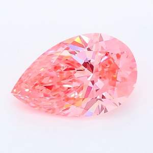 Bijoux Luxira certifiés IGI LG729578661, diamant CVD rose vif fantaisie de 1,40 carat, taille poire brillante, VVS2, cultivé en laboratoire - Product Image 6