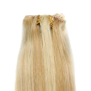 Perruque complète en dentelle 100 % cheveux Remy, raides, avec mèches, longue, blond platine, texture ondulée naturelle, cheveux humains, personnalisable - Product Image 4